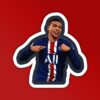 M Bappe Football Sticker