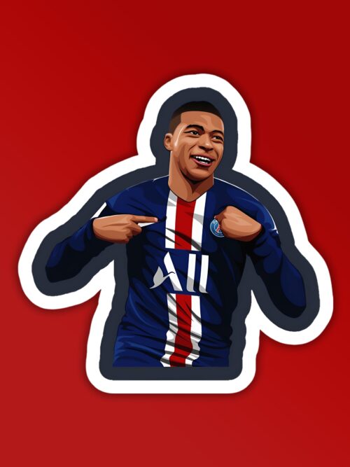 M Bappe Football Sticker