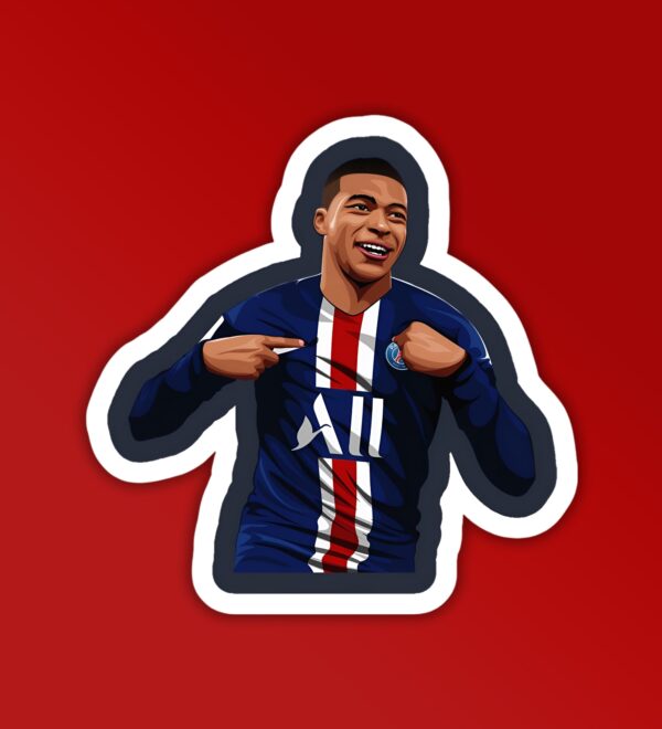 M Bappe Football Sticker M Bappe Football Sticker