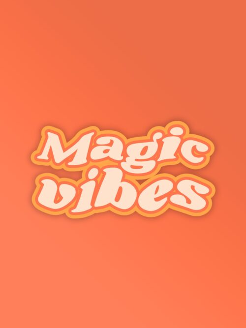 Magic Vibes   Mobile Laptop Sticker