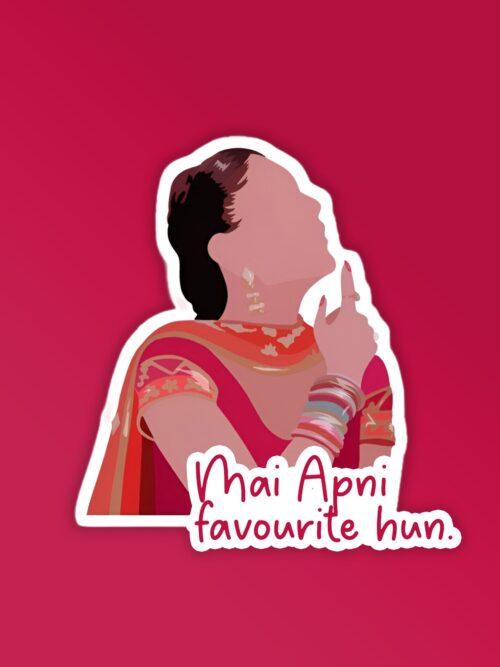 Mai Apni Favourite Hun   Laptop Phone Sticker