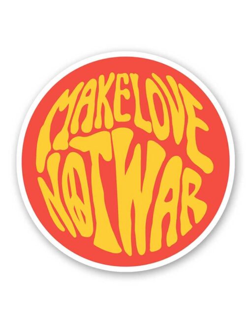 Make Love Not War Sticker