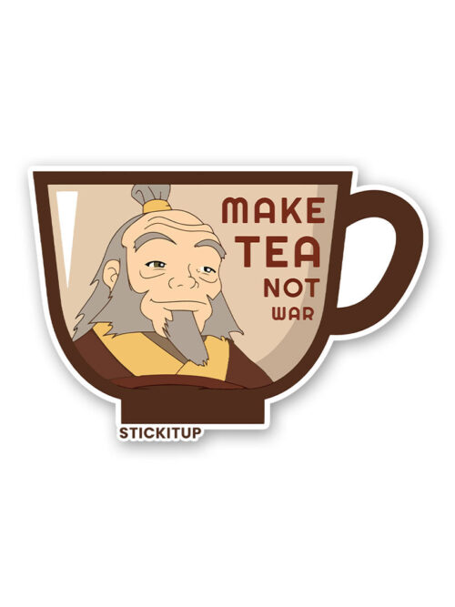 Make Tea Not War Sticker