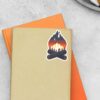 Man Silhouette In Campfire Travels Stickers