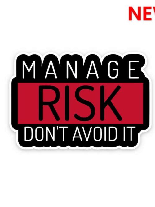Manage Risk Dont Avoid It Sticker