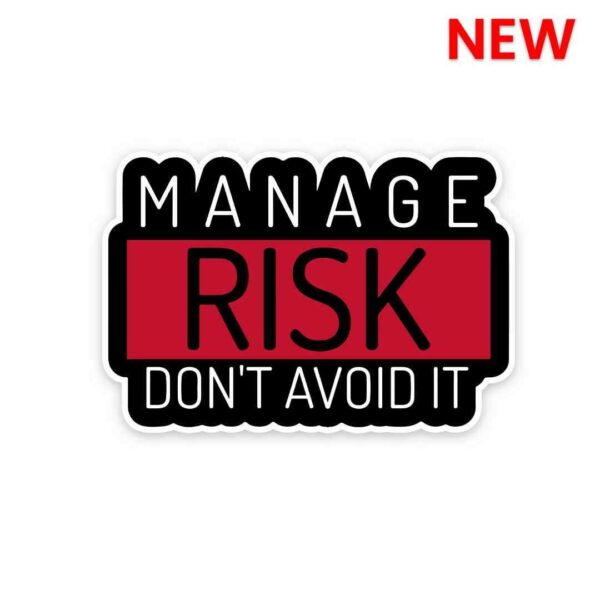 Manage Risk Dont Avoid It Sticker