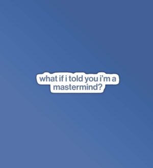 Mastermind Taylor Swift Stickers