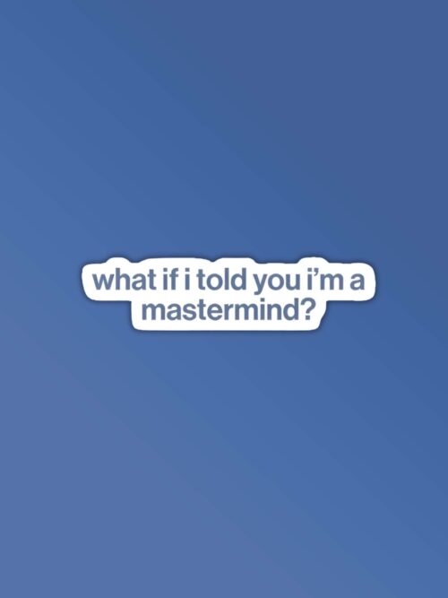 Mastermind Taylor Swift Stickers