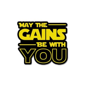 May The Gains Be Woth You Sticker May The Gains Be Woth You Sticker