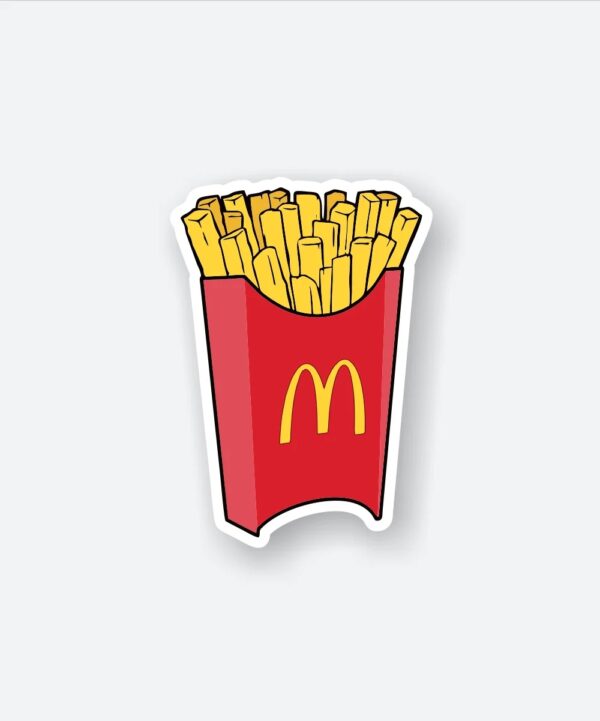 Mc Donalds Fries Sticker