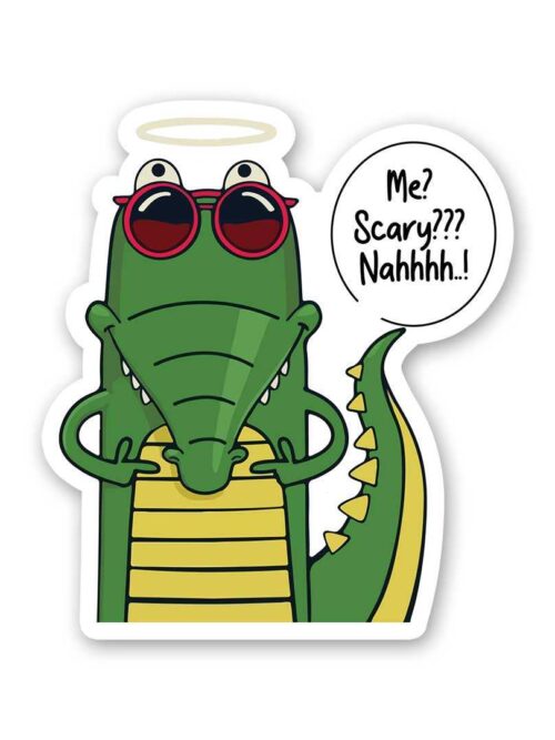Me Scary Sticker