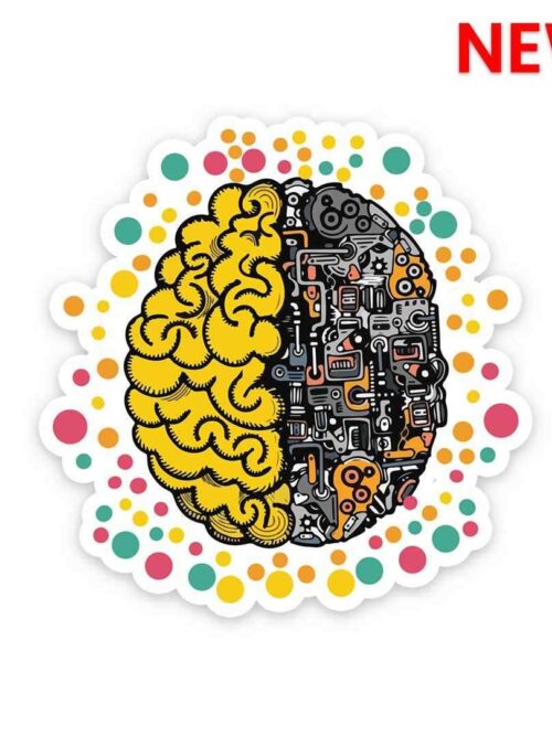 Mechanical Brain Sticker