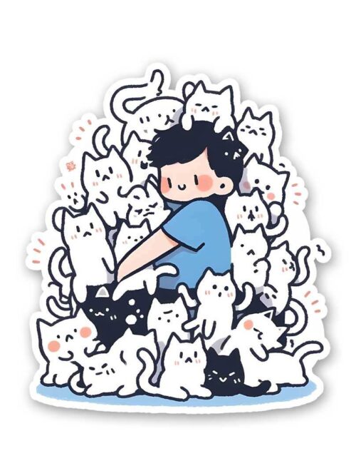 Meow Mountain Sticker