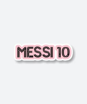 Messi 10 Text Sticker