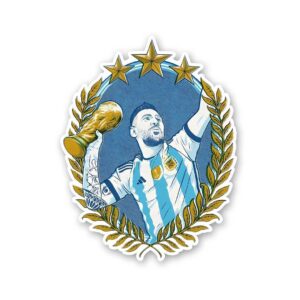 Messi Argentina Win Sticker Messi Argentina Win Sticker