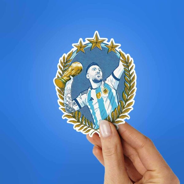 Messi Argentina Win Sticker