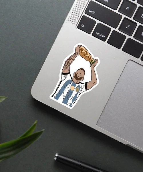 Messi Celebrating Sticker