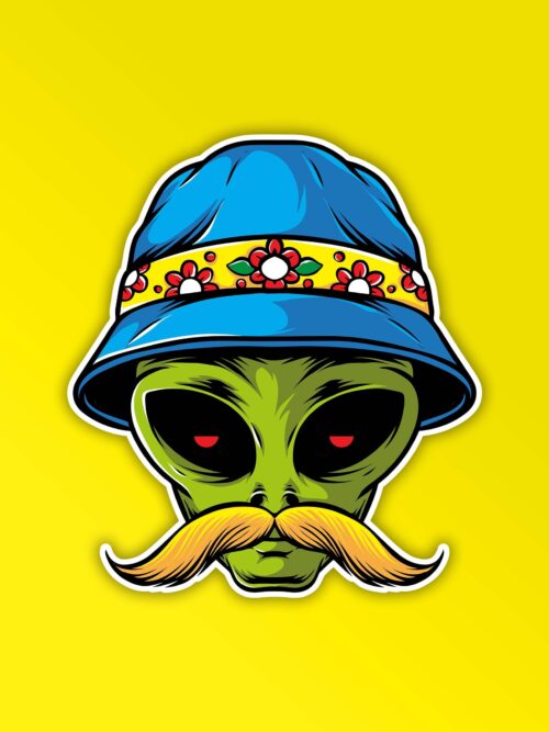 Mi Amigo Alien Sticker