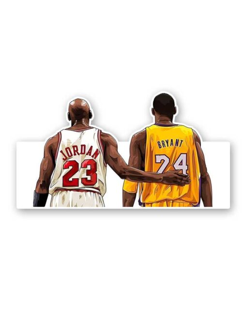 Michael Jordan Kobe Bryant Sticker
