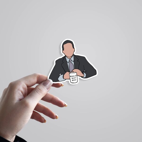 Michael Scott Worlds Best Boss TV Shows Stickers