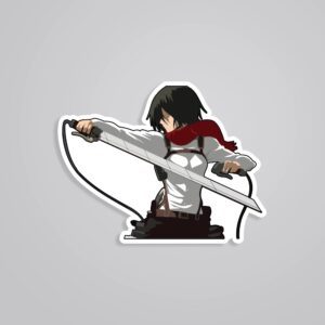 Mikasa In Action Aot Anime Stickers Mikasa In Action Aot Anime Stickers