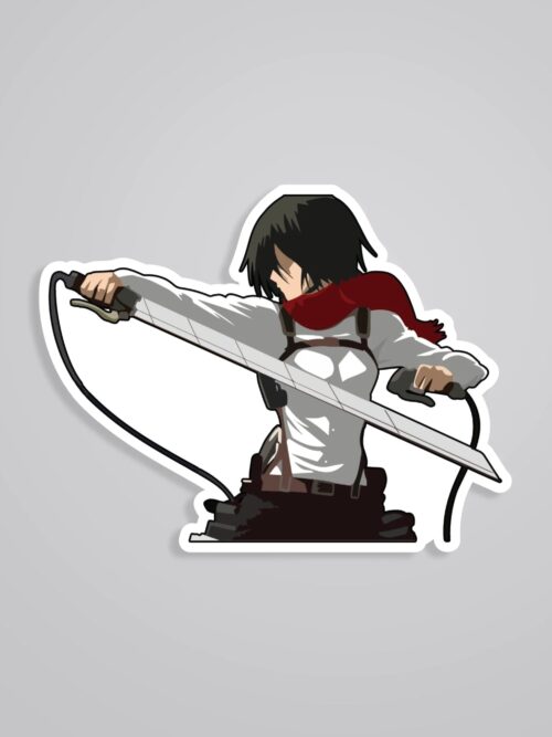 Mikasa In Action Aot Anime Stickers
