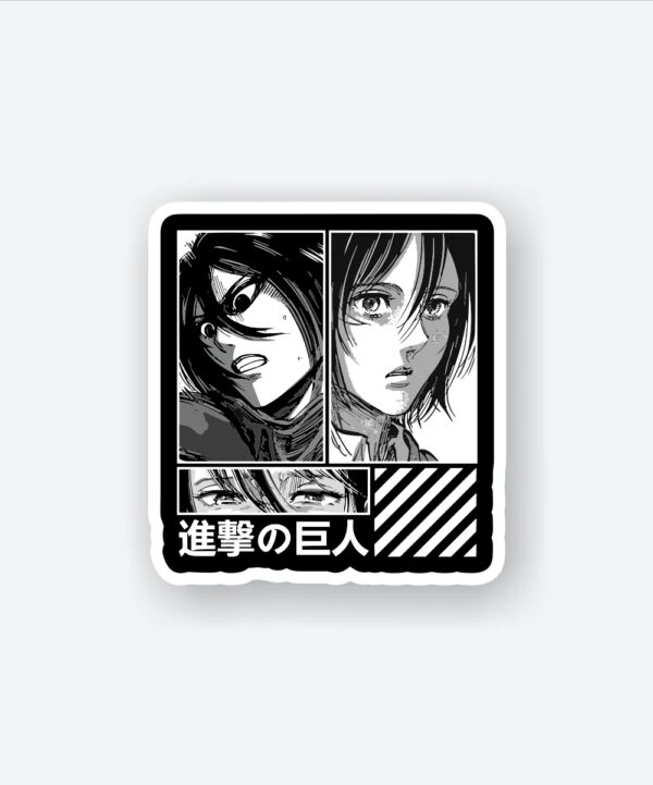 Mikasa manga sticker_1 Mikasa Manga Sticker