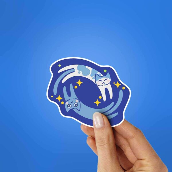 Milky Way Meow Sticker Milky Way Meow Sticker