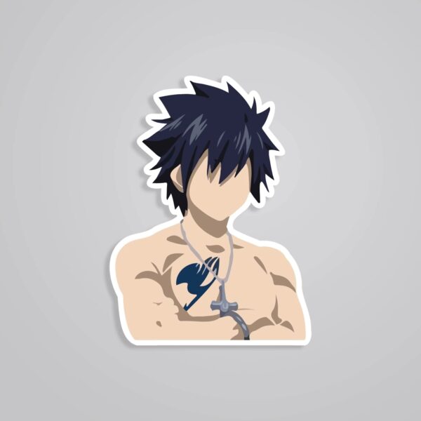 Minimalist Gray Fullbuster Anime Stickers_1 Minimalist Gray Fullbuster Anime Stickers