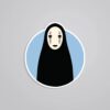 Minimalist No Face Anime Stickers