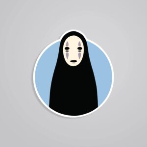 Minimalist No Face Anime Stickers Minimalist No Face Anime Stickers