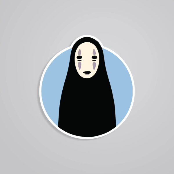 Minimalist No Face Anime Stickers