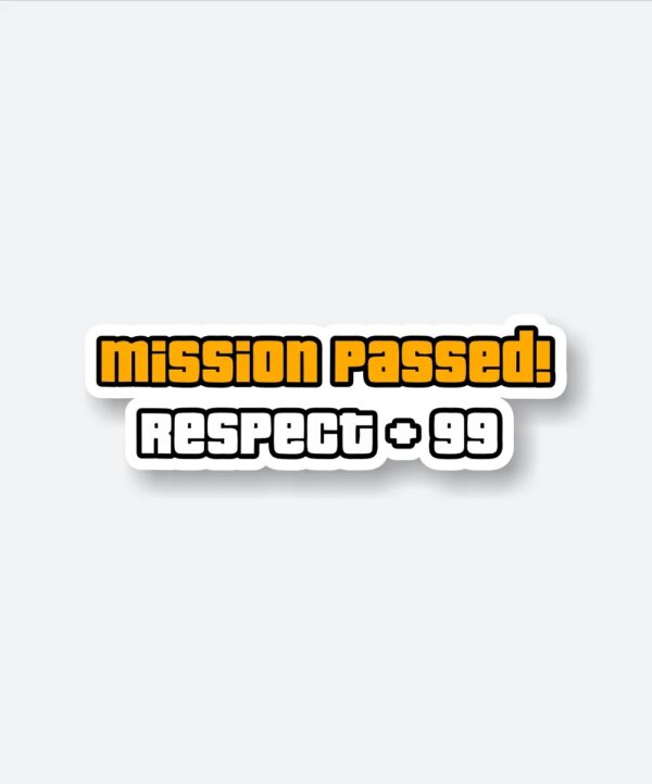 Mission Passed Sticker