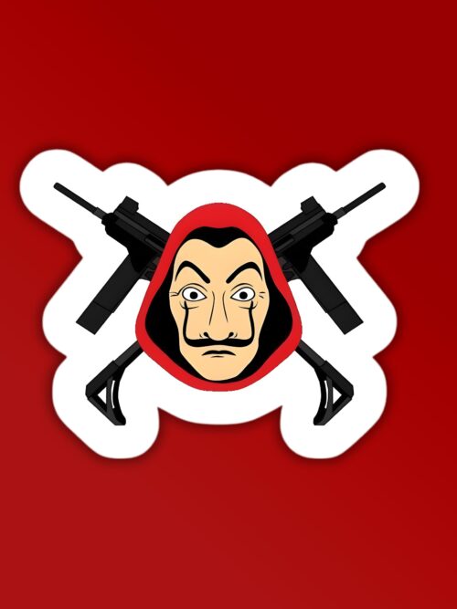 Money Heist Laptop   Mobile Sticker
