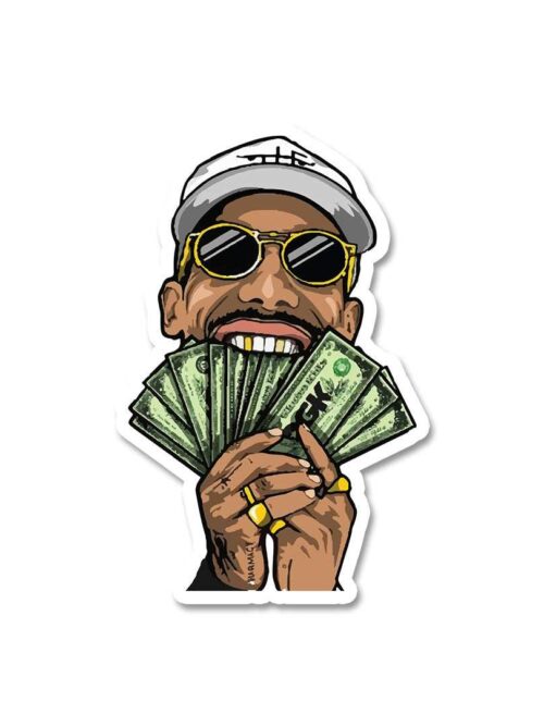 Money in Mouth Sticker