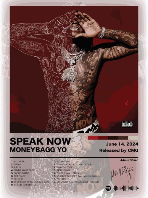 Moneybagg Yo Speak Now Music Poster