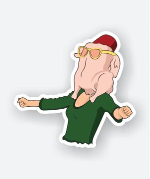Monicas Turkey Head Sticker