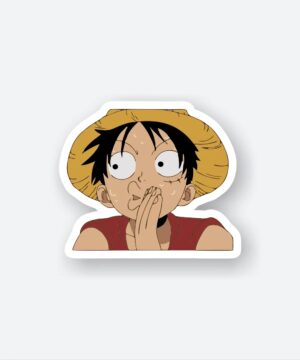 Monkey D Luffy Stressed Sticker Monkey D Luffy Stressed Sticker