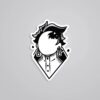 Monochrome Tanjiro Anime Stickers