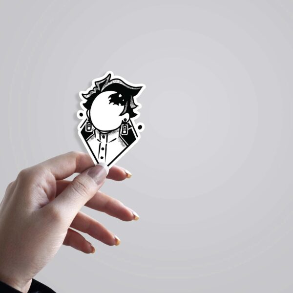 Monochrome Tanjiro Anime Stickers_2 Monochrome Tanjiro Anime Stickers