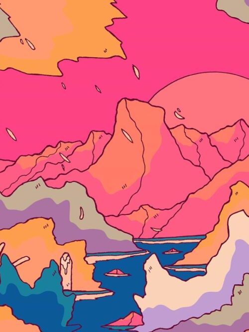 Morning In The Mountains Spring Vibes Poster