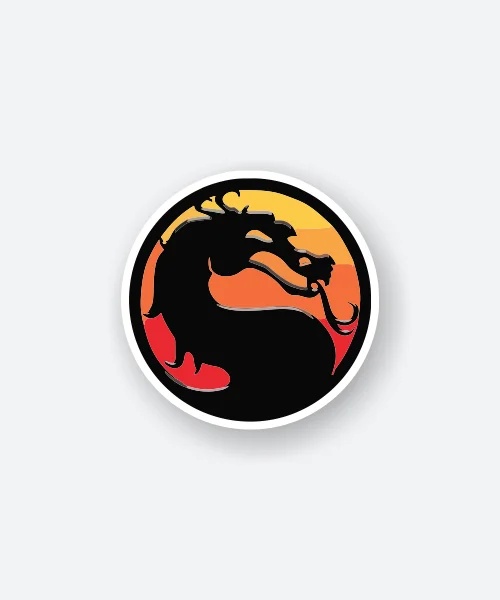 Mortal Kombat Dragon Sticker