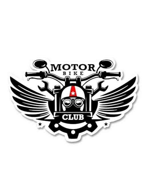 Motor Bike Club Sticker