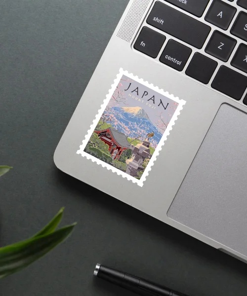 Mount Fuji Japan Sticker