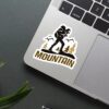 Mountain Trekking Sticker