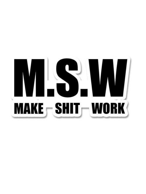Msw Sticker