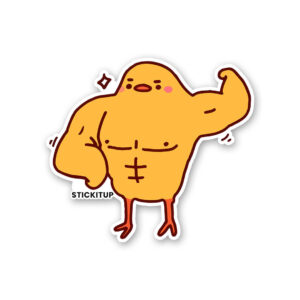 Muscular Chicken Sticker Muscular Chicken Sticker