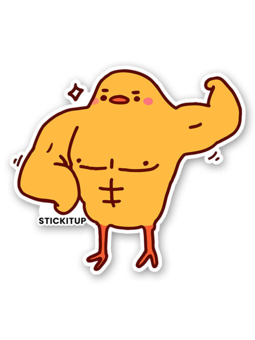 Muscular Chicken Sticker