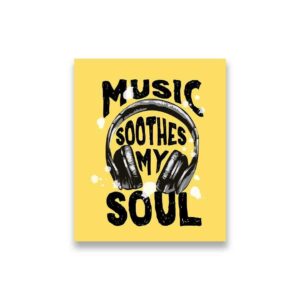 Music Soothes My Soul Sticker Music Soothes My Soul Sticker