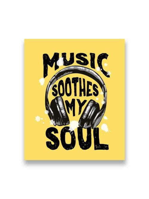 Music Soothes My Soul Sticker